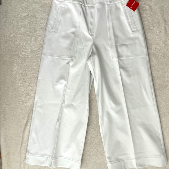 SPANX White Cropped Pants - New with tags XL - Picture 6 of 12